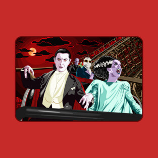 Ups & Downs (Universal Monsters on Roller Coaster) T-Shirt