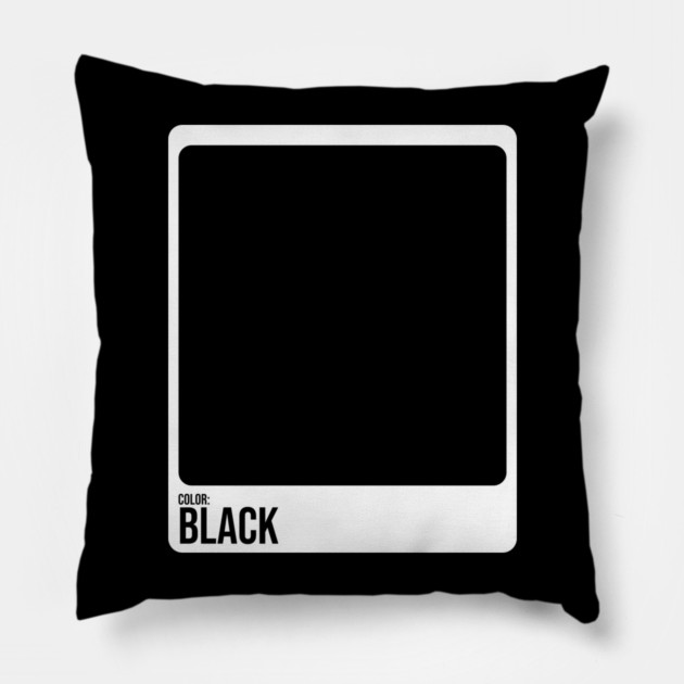 Paint Swatches Costume Black Color Swatch Family Group Halloween Pillow by belownormal
