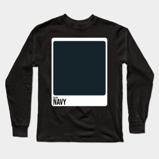 Paint Swatches Costume Navy Blue Color Swatch Family Group Halloween Long Sleeve T-Shirt