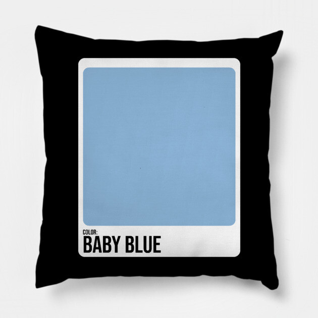 Paint Swatches Costume Baby Blue Color Swatch Family Group Halloween Pillow by belownormal