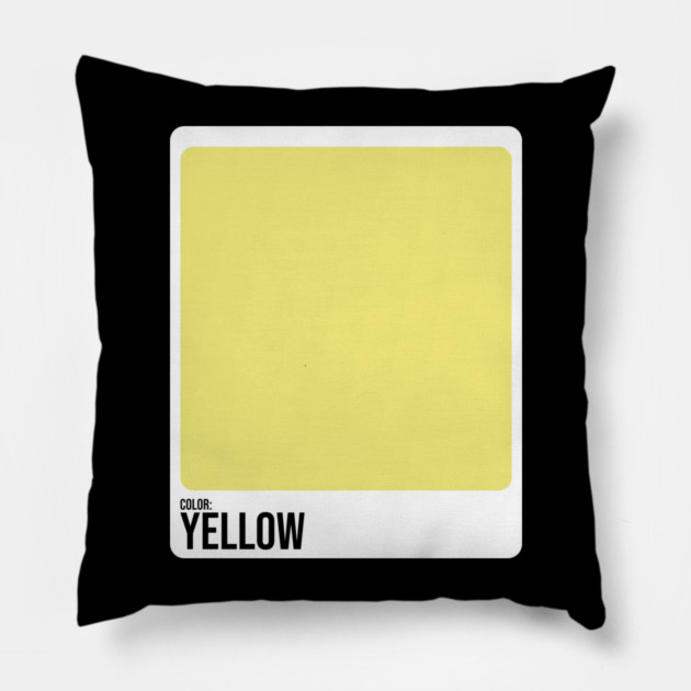 Paint Swatches Costume Yellow Color Swatch Family Group Halloween Pillow by belownormal