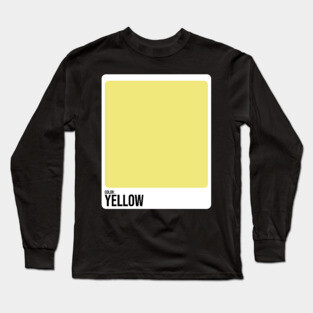 Paint Swatches Costume Yellow Color Swatch Family Group Halloween Long Sleeve T-Shirt
