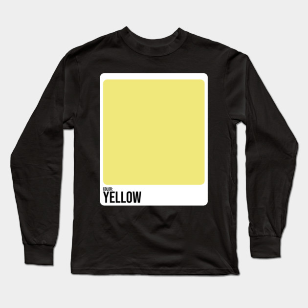 Paint Swatches Costume Yellow Color Swatch Family Group Halloween Long Sleeve T-Shirt by belownormal