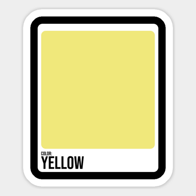 Paint Swatches Costume Yellow Color Swatch Family Group Halloween Magnet by belownormal