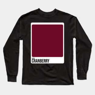 Paint Swatches Costume Cranberry Color Swatch Family Group Halloween Long Sleeve T-Shirt