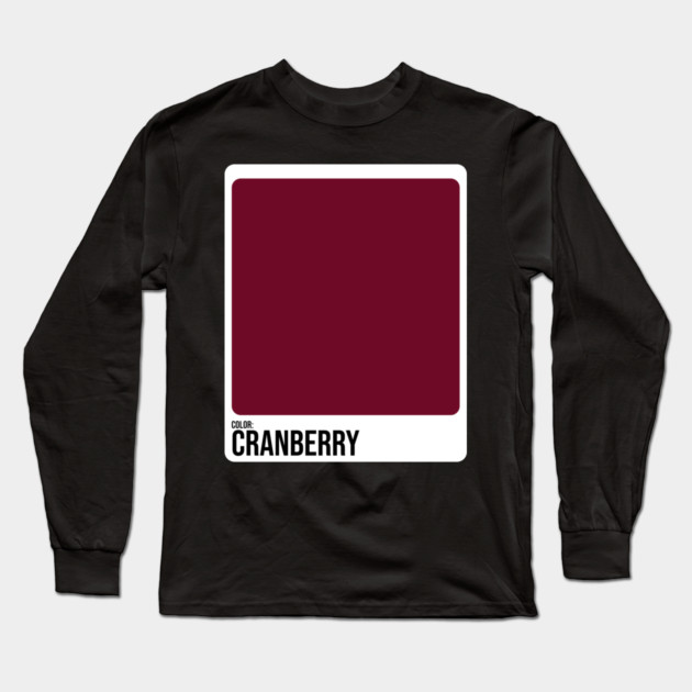 Paint Swatches Costume Cranberry Color Swatch Family Group Halloween Long Sleeve T-Shirt by belownormal