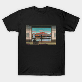 Morning at the Arayu Hot Spring Resort by Kawase Hasui T-Shirt