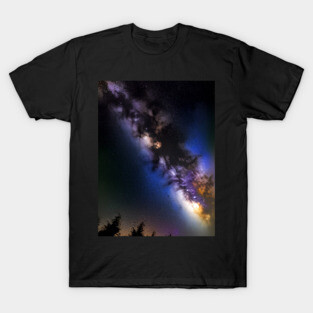 Milky Way Galaxy Realistic Art Style T-Shirt