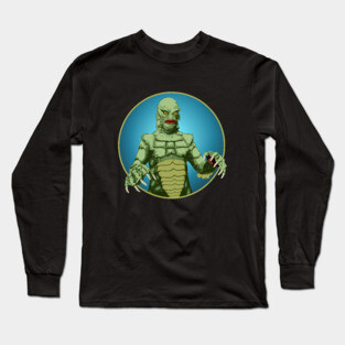 Creature from the Black Lagoon Portrait Long Sleeve T-Shirt
