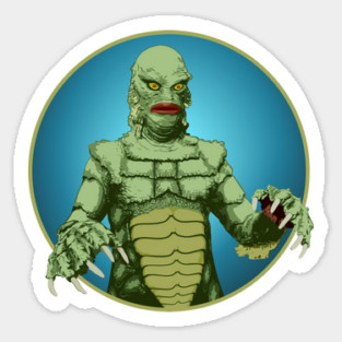 Creature from the Black Lagoon Portrait Sticker