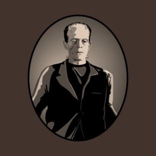 Frankenstein's Monster Portrait (Sepia) T-Shirt
