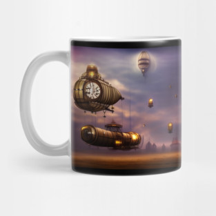 Steampunk airships Mug