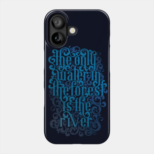 River Song Blue Lettering Quote Phone Case