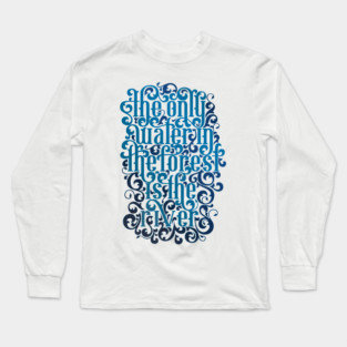 River Song Blue Lettering Quote Long Sleeve T-Shirt