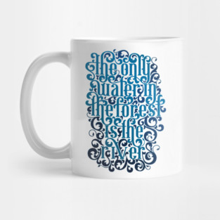 River Song Blue Lettering Quote Mug