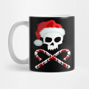 Santa Skull & Candy Canes Mug