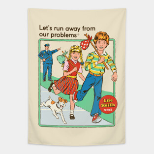 Let's Run Away Tapestry