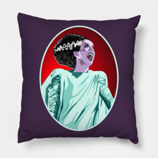 Bride of Frankenstein Portrait Pillow
