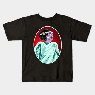 Bride of Frankenstein Portrait Kids T-Shirt