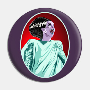 Bride of Frankenstein Portrait Pin