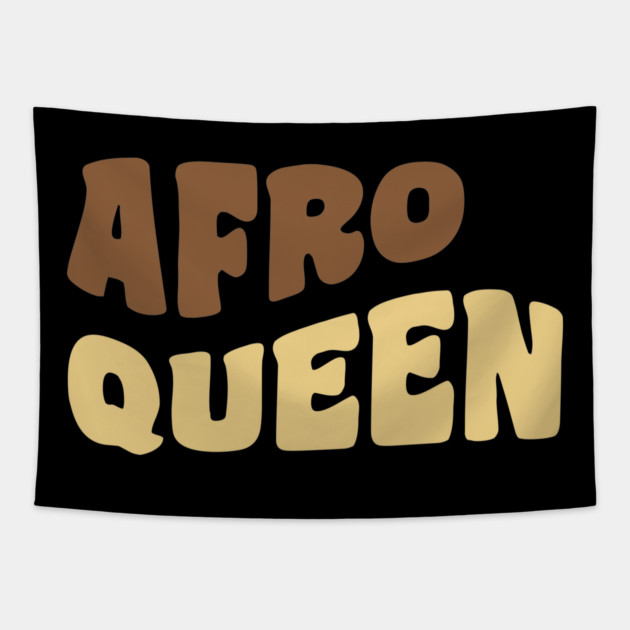 Afro Queen, Black Queen, Black Woman Tapestry by UrbanLifeApparel