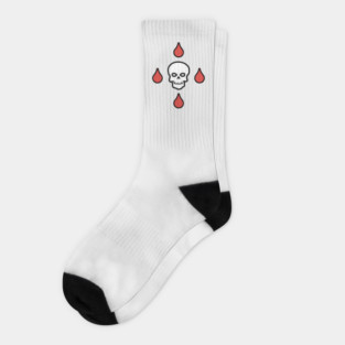 Blood Skull Socks