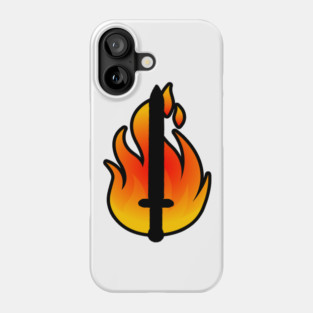 Flaming Sword Phone Case