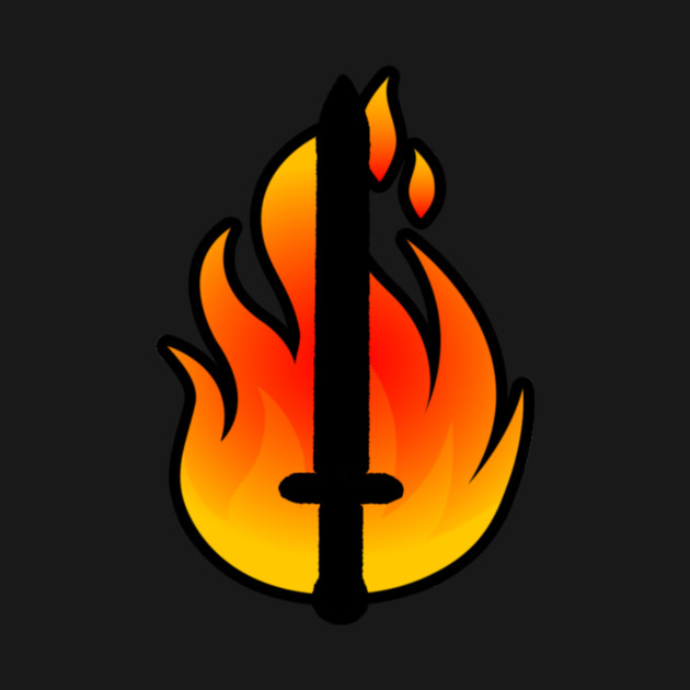 Flaming Sword by Magikarpix