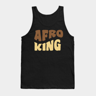 Afro King, Black King, Black Man Tank Top