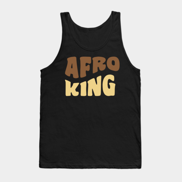 Afro King, Black King, Black Man Tank Top by UrbanLifeApparel