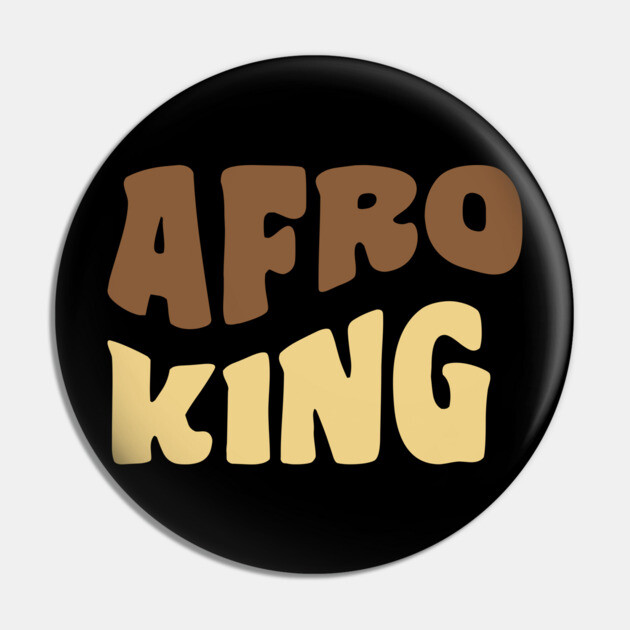 Afro King, Black King, Black Man Pin by UrbanLifeApparel