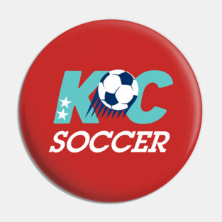 KC Soccer Current Red Pin