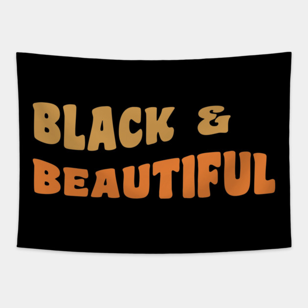 Black & Beautiful Tapestry by UrbanLifeApparel