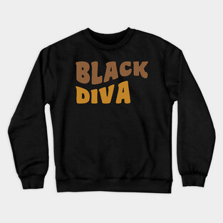 Black Diva Crewneck Sweatshirt