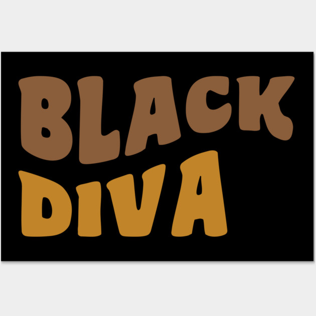 Black Diva Wall Art by UrbanLifeApparel