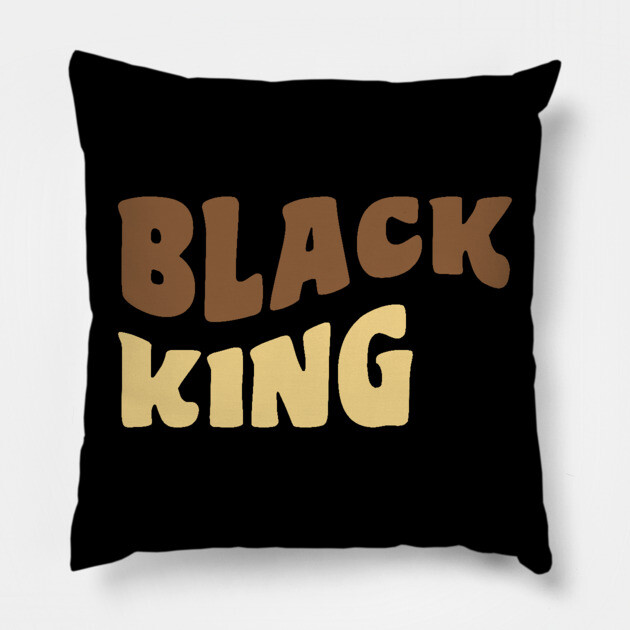 Black King, Black Man Pillow by UrbanLifeApparel