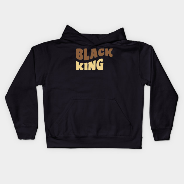 Black King, Black Man Kids Hoodie by UrbanLifeApparel