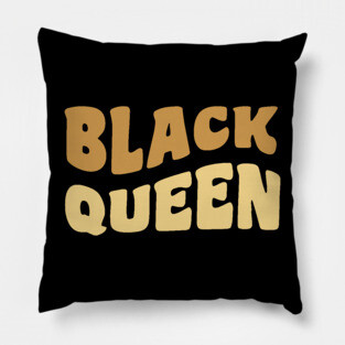 Black Queen, Black Woman Pillow