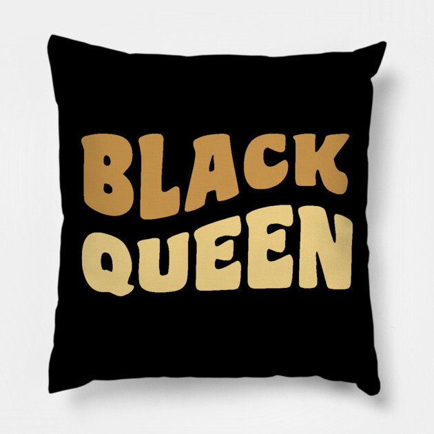 Black Queen, Black Woman Pillow by UrbanLifeApparel