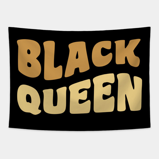 Black Queen, Black Woman Tapestry by UrbanLifeApparel