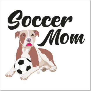 Soccer Mom Pitbull Novelty Funny Tee Posters and Art