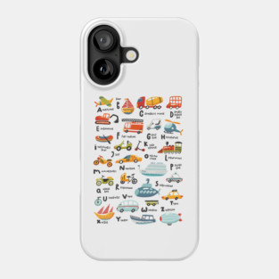 Traffic Alphabet Phone Case
