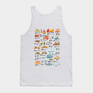 Traffic Alphabet Tank Top
