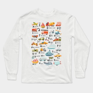 Traffic Alphabet Long Sleeve T-Shirt