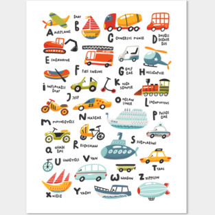 Traffic Alphabet Posters and Art