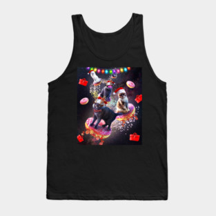 Space Donut Cat, Christmas Cats, Funny Tank Top