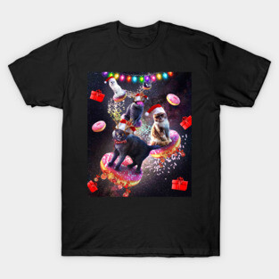 Space Donut Cat, Christmas Cats, Funny T-Shirt