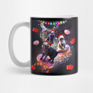 Space Donut Cat, Christmas Cats, Funny Mug
