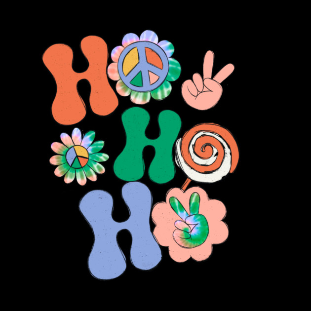 Hippie Ho Ho Ho Christmas Peace by The WYLD Tribe