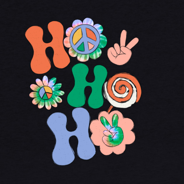 Hippie Ho Ho Ho Christmas Peace by The WYLD Tribe